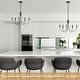 preview thumbnail 7 of 34, 5-Light Rustic Candlestick Hanging Linear Chandelier Lighting Fixture for Kitchen Island
