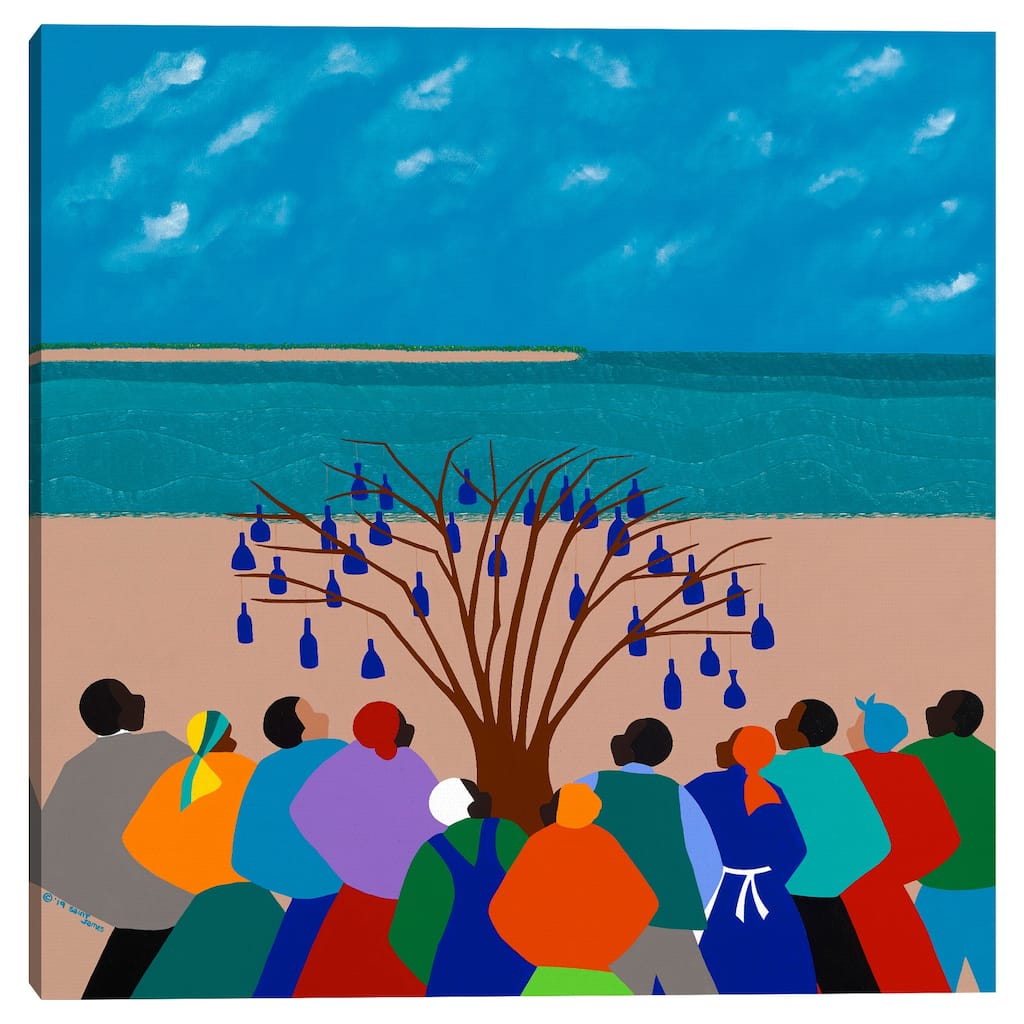 Bottle Tree Gullah Islands by Synthia SAINT JAMES Canvas Art Print