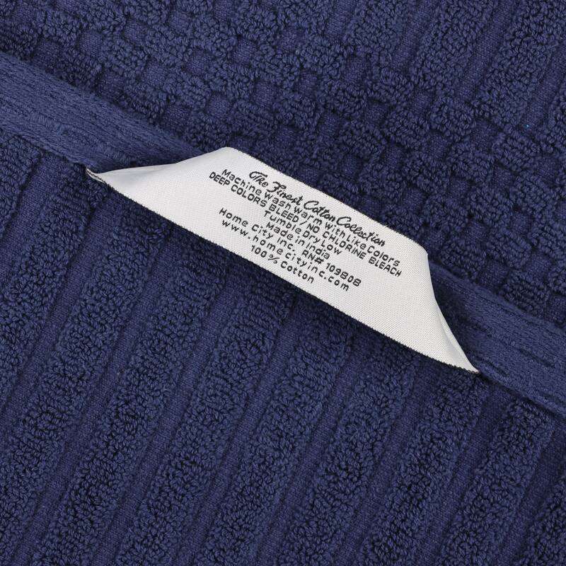 Superior Soho Ribbed Cotton Bath Towel Set of 2