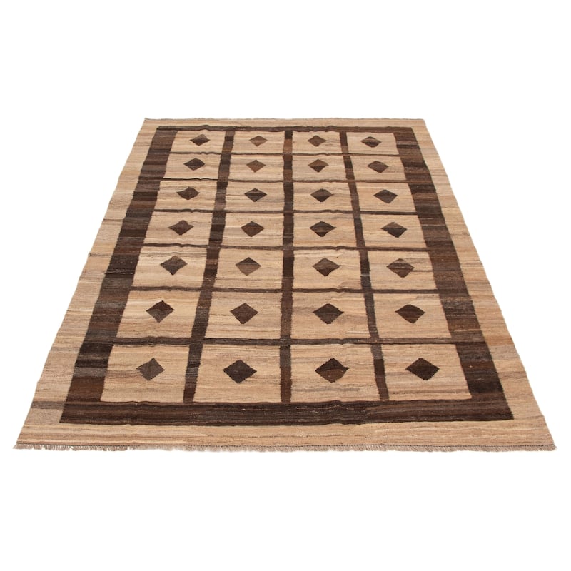 Sivas Tan Kilim 6'6" x 9'5" - 6'6 x 9'5