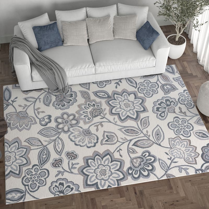 Carrington Transitional Floral & Botanical Indoor Area Rug