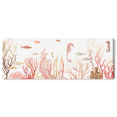 Coral Reef Wide Panoramic Canvas by Art Remedy, Gallery Wrapped