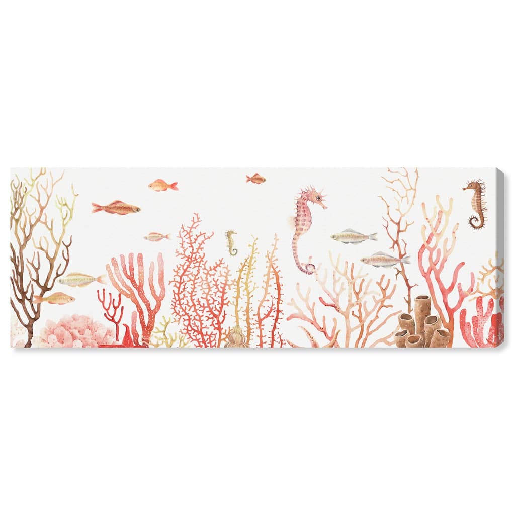 Coral Reef Wide Panoramic Canvas by Art Remedy, Gallery Wrapped