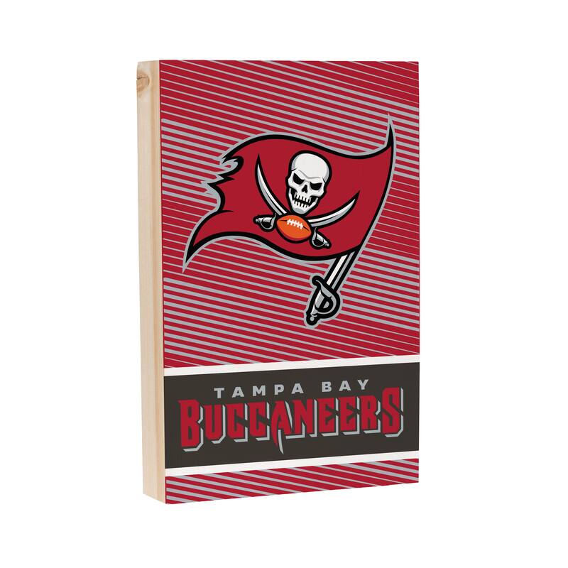 Tampa Bay Buccaneers Wooden Tabletop Mantel Shelf Sign