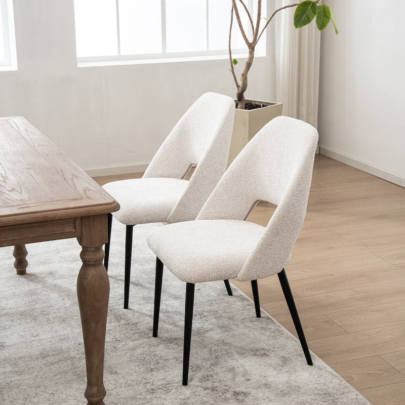 Modern Dining Chairs Set of 2 Armless Chairs 22.83"Wx22.05"Dx34.65" H