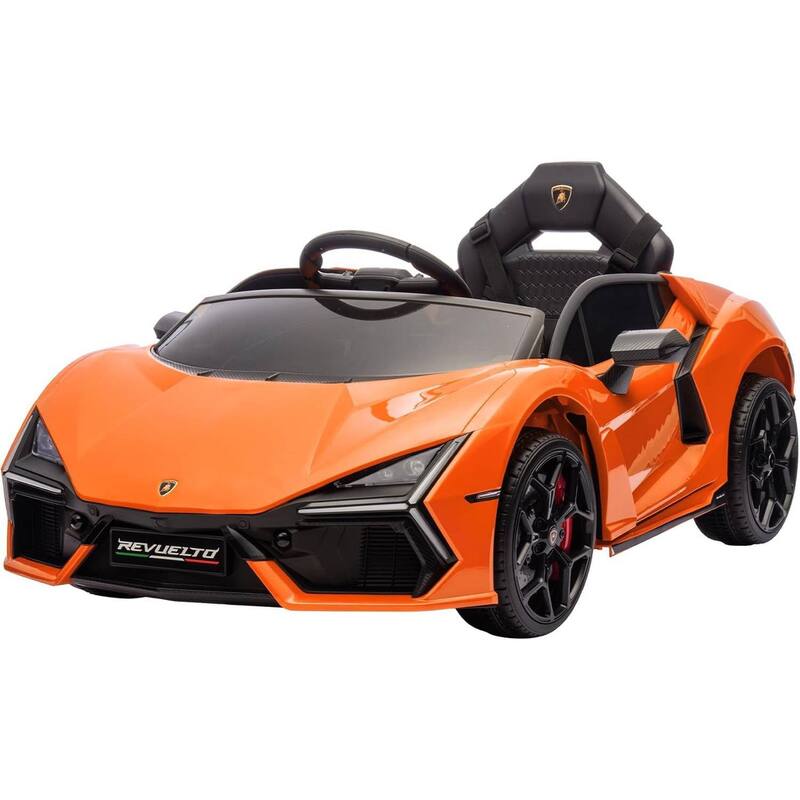 12V Kids Ride on Car Toy, Licensed Lamborghini Revuelto for Kids Best Gift - Orange