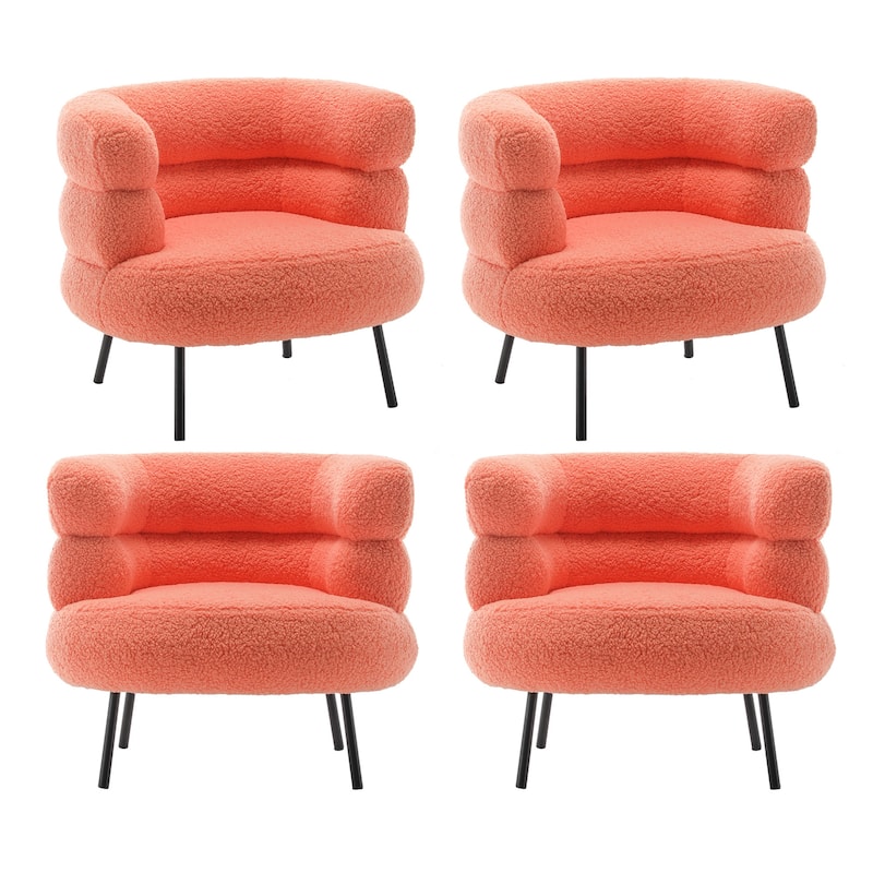 XINMICS Modern Accent Chair Upholstered Armchair for Living Room, Bedroom