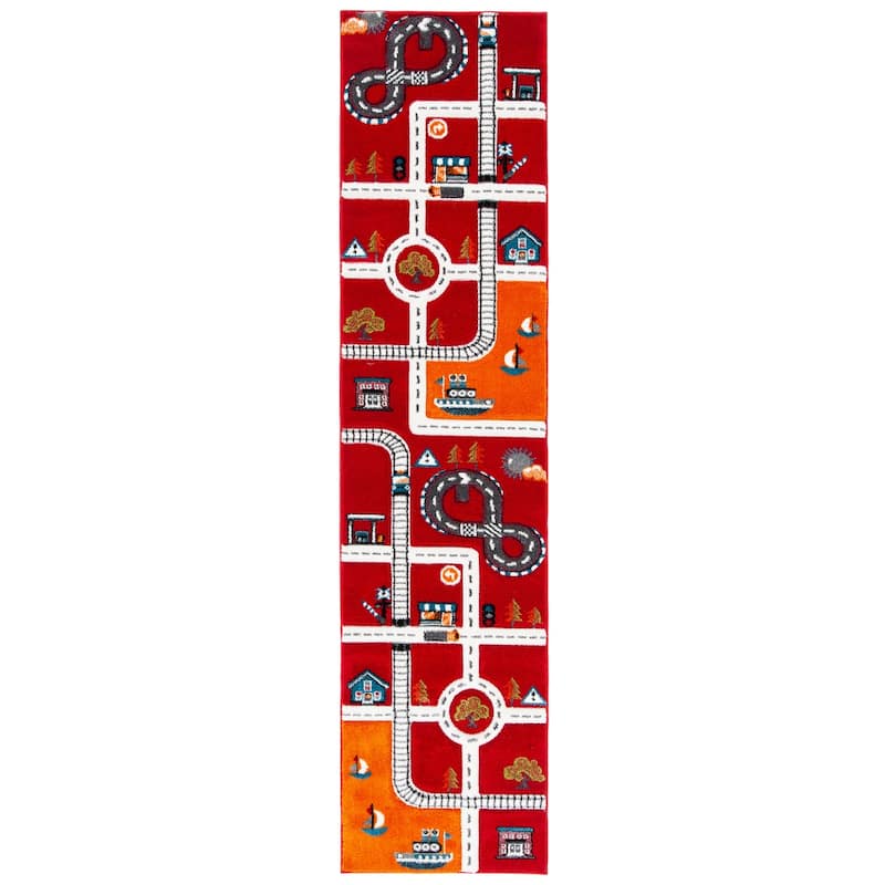 SAFAVIEH Carousel Kids Koika Neighborhood Road Rug