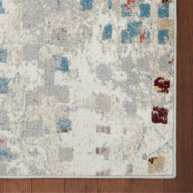 Everwash Treasure Eloise Modern Geometric Machine Washable Area Rug