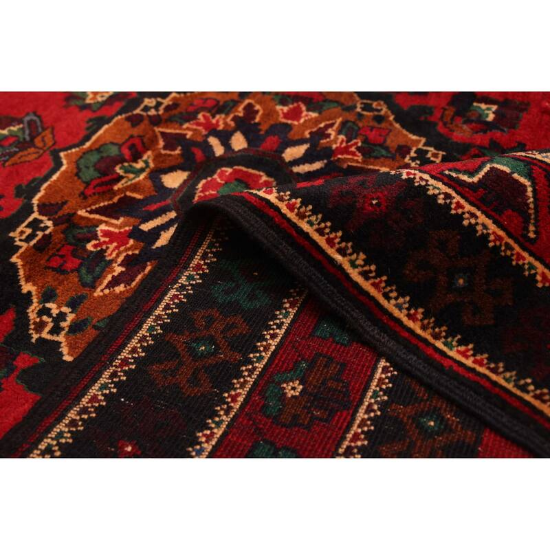 ECARPETGALLERY Hand-knotted Teimani Red Wool Rug - 3'9 x 6'4
