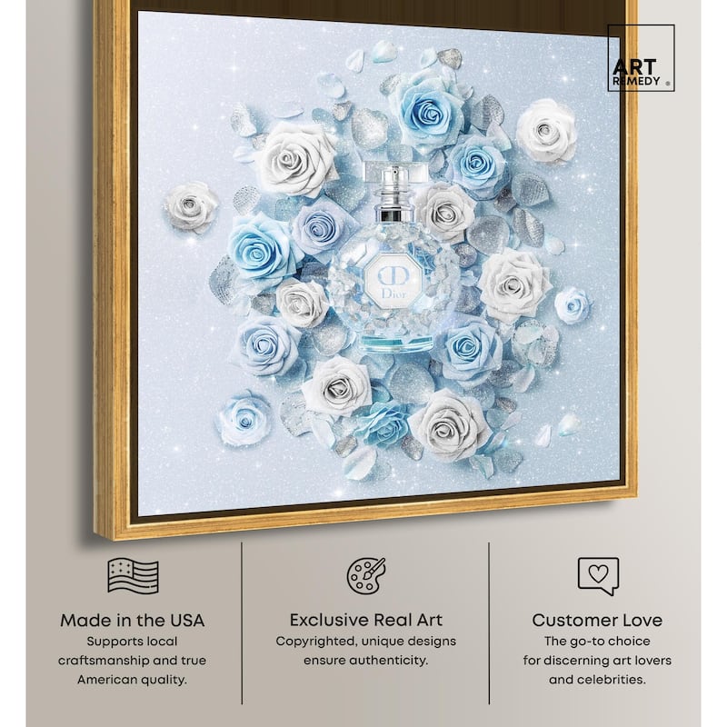 Sparkling Floral Perfume II Canvas by Art Remedy