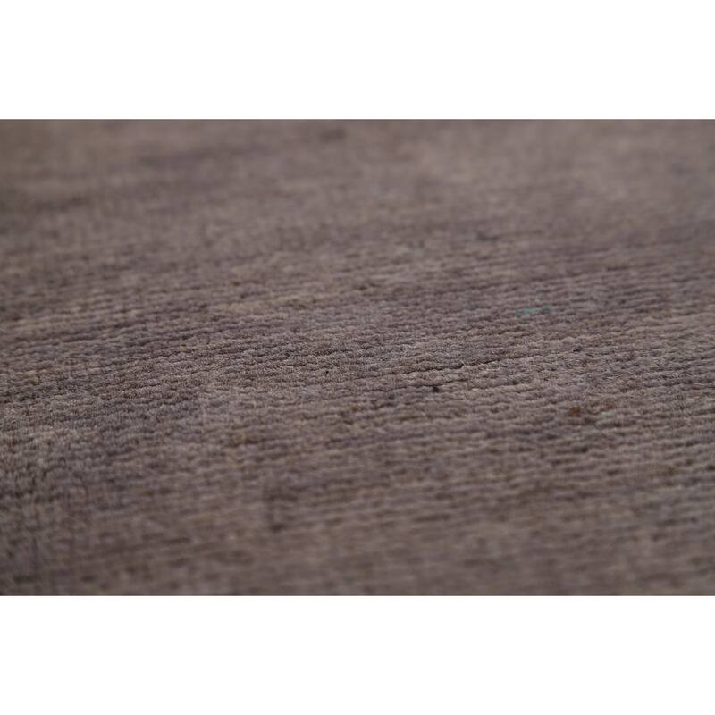 Gray Modern Gabbeh Oriental Area Rug Hand-Knotted Wool Carpet - 5'7"x 7'8"