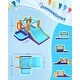 preview thumbnail 6 of 4, Bounce House for Kids 5-12 Inflatable Bouncy House for Kids Outdoor with Ball Pit Pool, Basketball Hoop, Football Playing