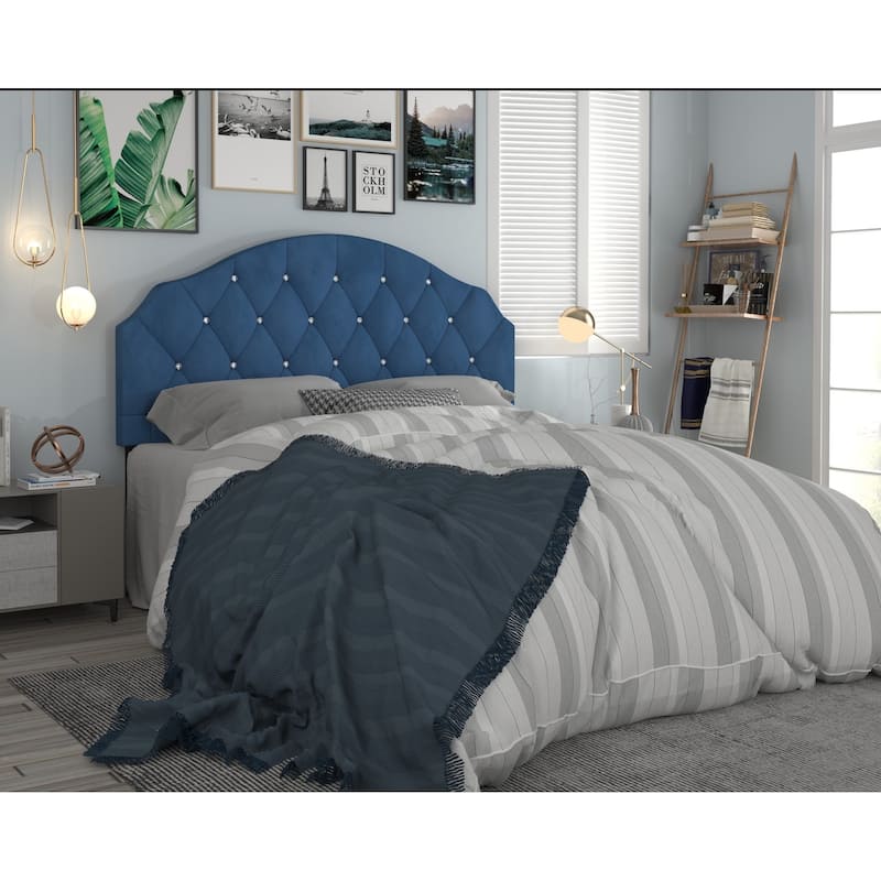 Evelina Upholstered Headboard - Blue - King