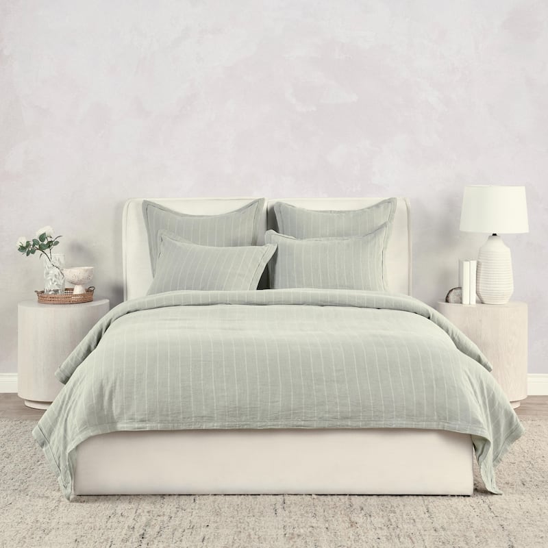 Kingston 100% Linen Natural Duvet Cover by Kosas Home