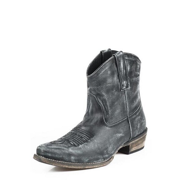 Roper Western Boots Womens Ankle Snip Toe Black 09-021-0977-0684 BL