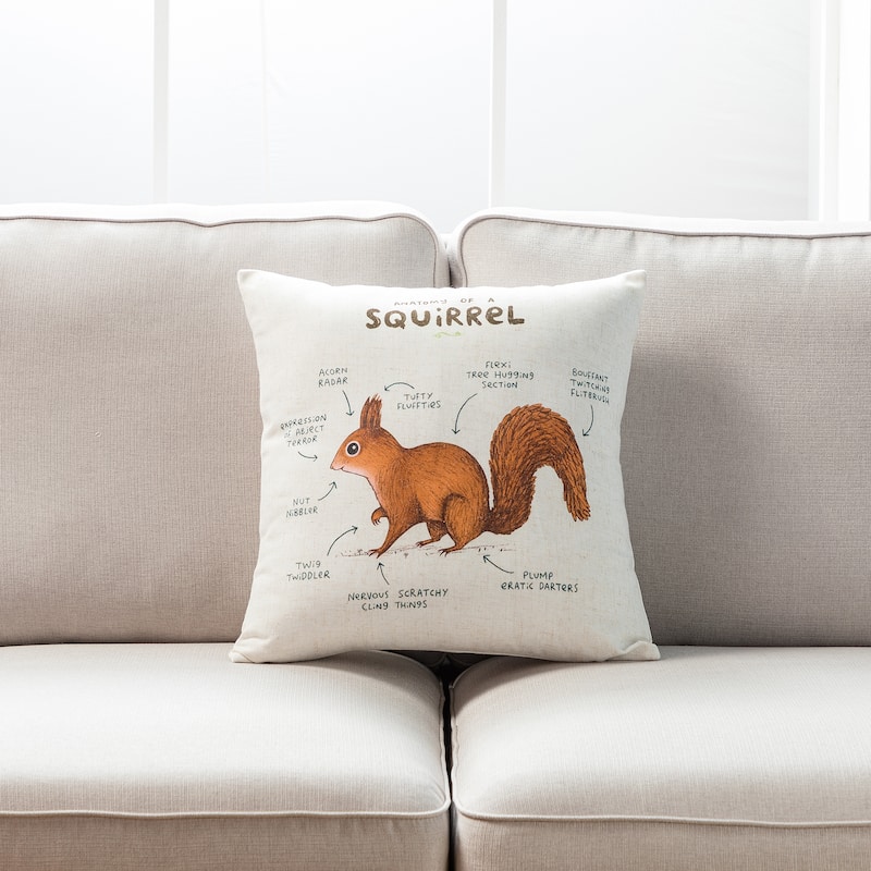 Farmhouse animals throw pillow - set of 2