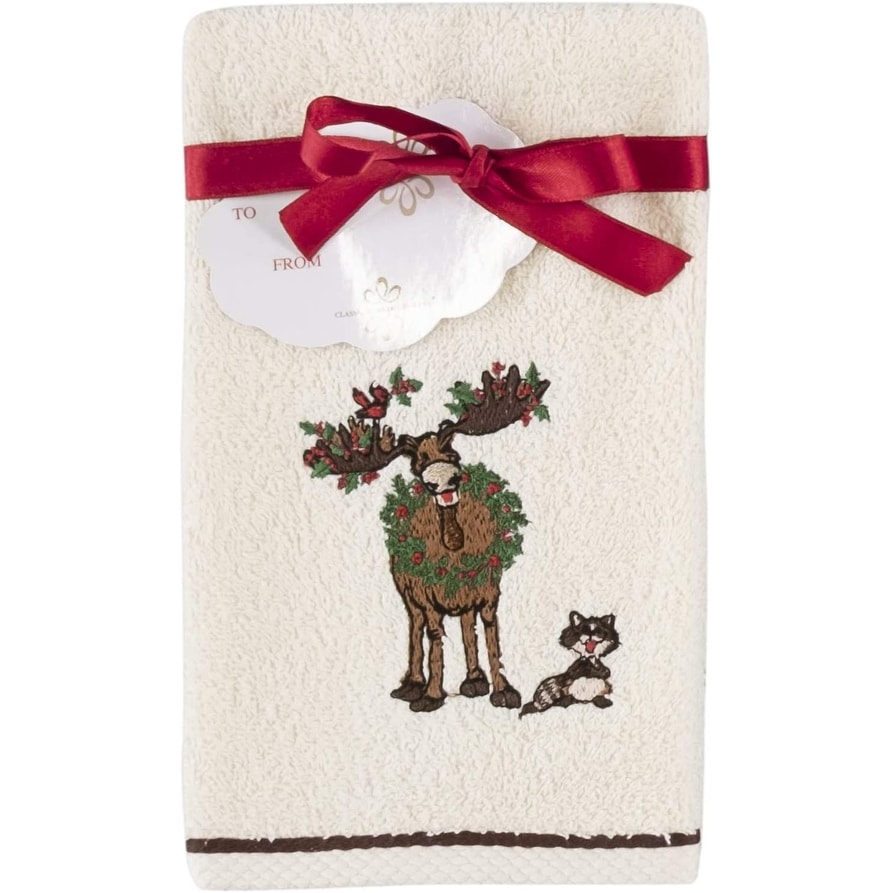 Christmas Plaid Hanging Towel, Decorative Fingertip Towel, Soft