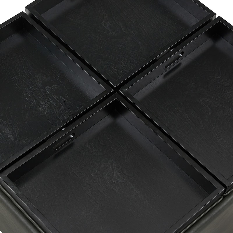Montrose Dark Grey Storage Ottoman by iNSPIRE Q Bold