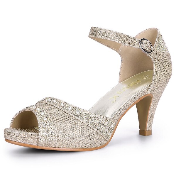 glitter rhinestone sandals