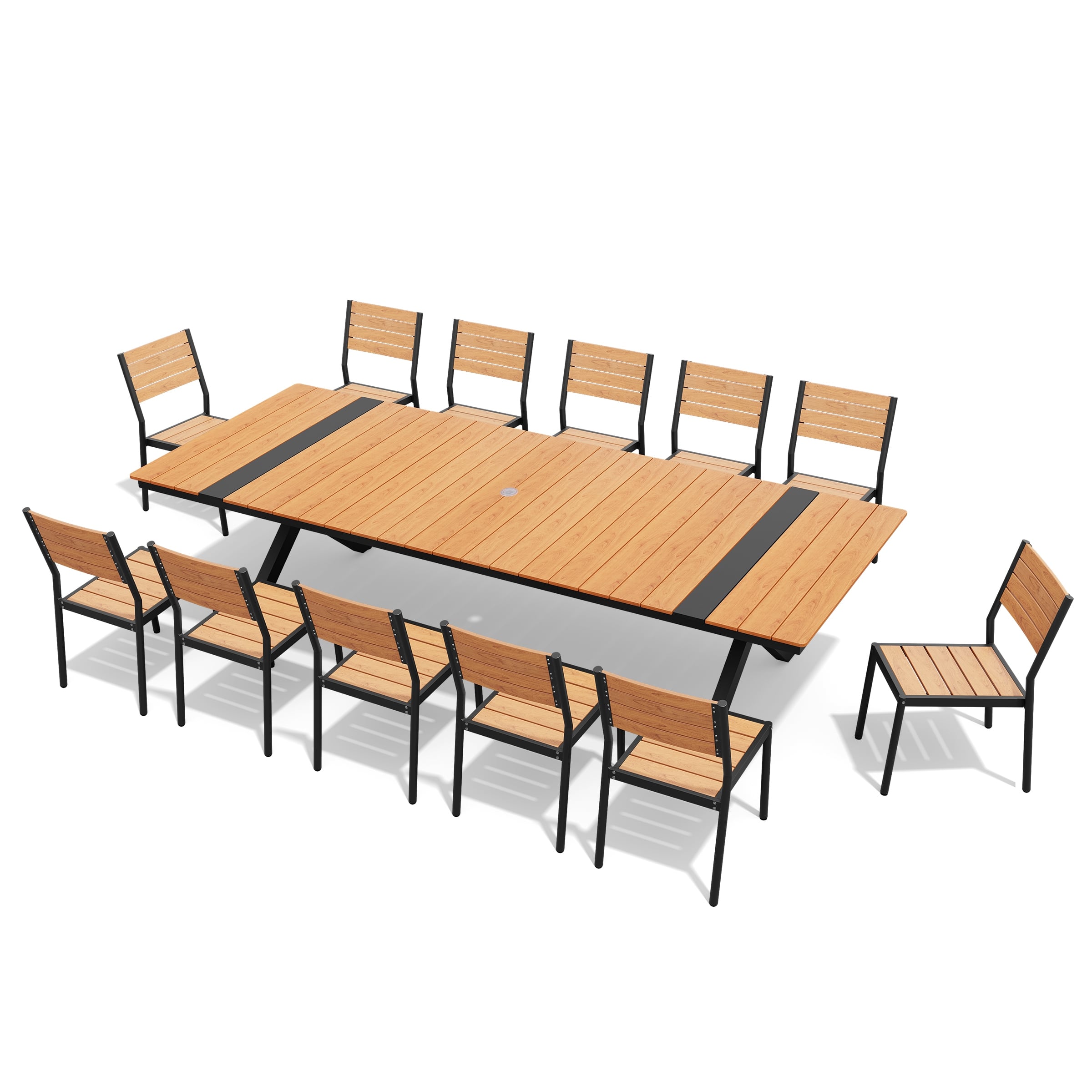 Option Brown with Armless Chair