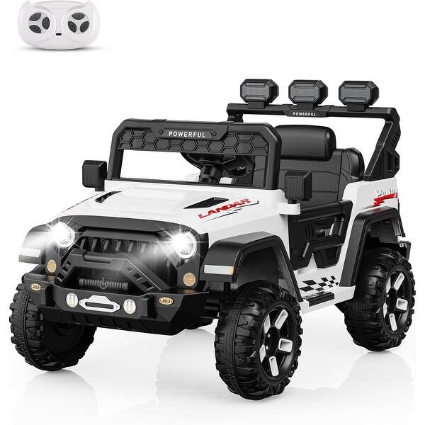 slide 2 of 27, Kids Electric Vehicle for Ages 3-6, Ride on Car with 2.4G Remote Control White