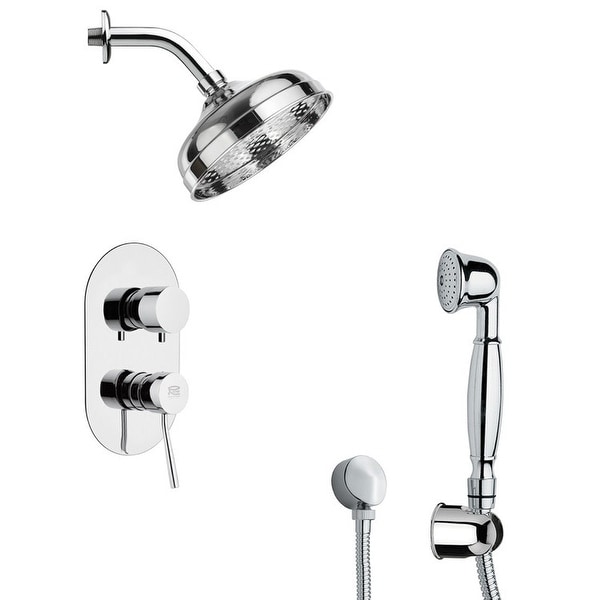 Nameeks SFH6530 Remer Shower System with Single Function Rain Shower Head, Hand Shower, Hand Shower Holder, and Rough In