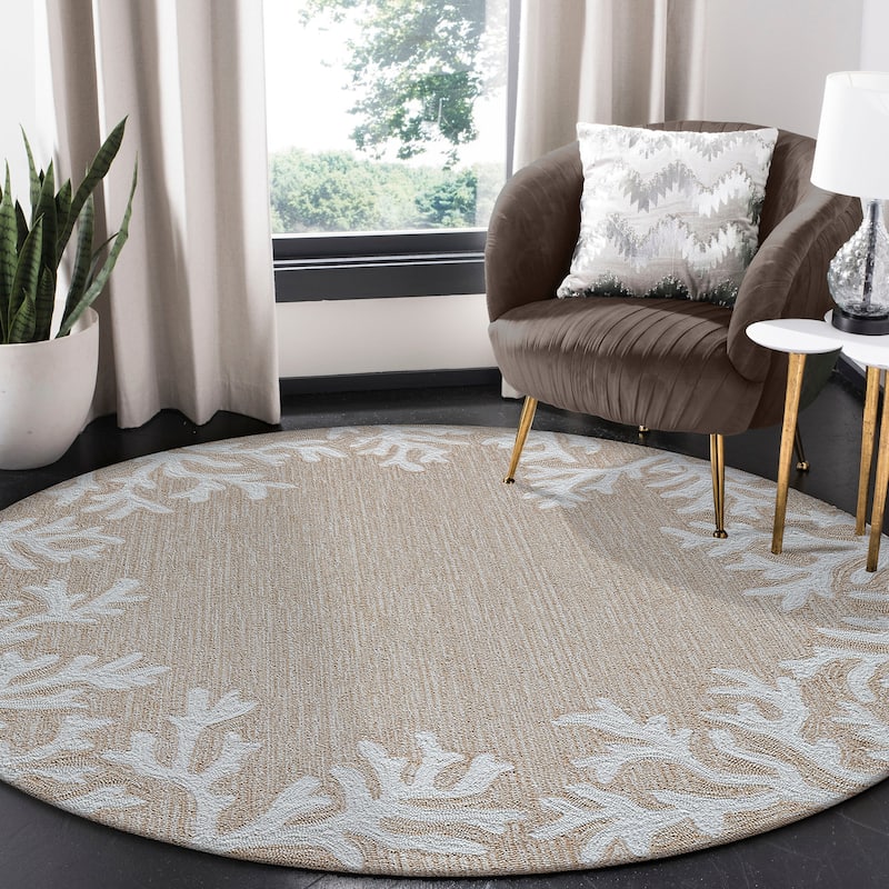 Liora Manne Capri Coral Border Indoor/Outdoor Rug