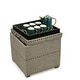 preview thumbnail 57 of 58, Adeco Fabric Square Storage Ottoman with Tray