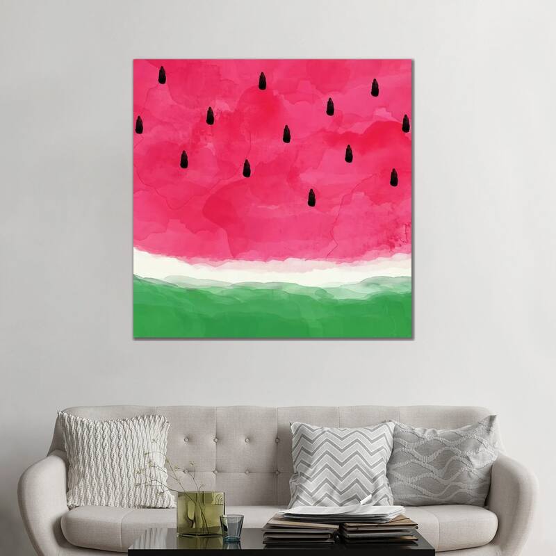 iCanvas "Watermelon Abstract" by Orara Studio Canvas Print