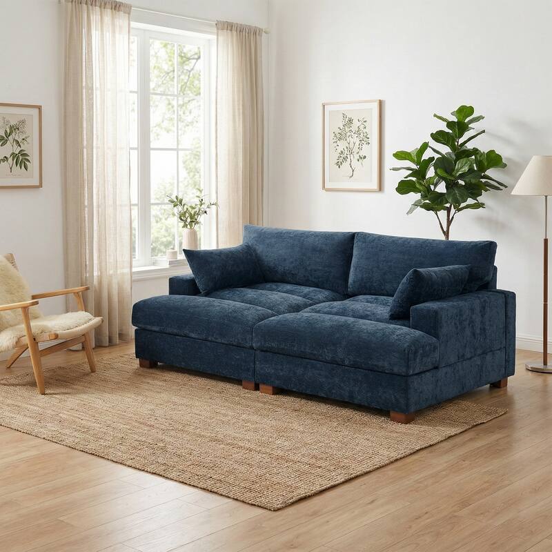 Modern Modular Sectional Sofa Chaise Couch Bed