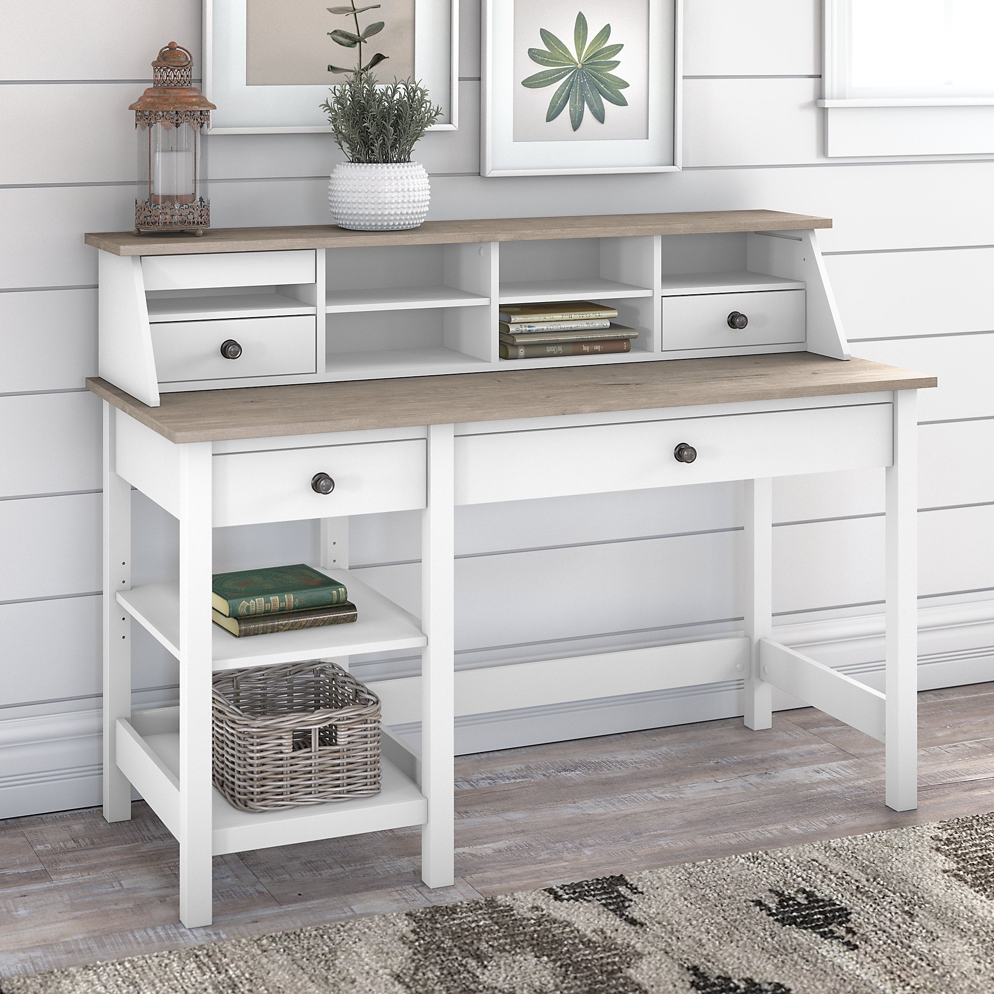 Mayfield 54W Computer Desk with Desktop Organizer by Bush