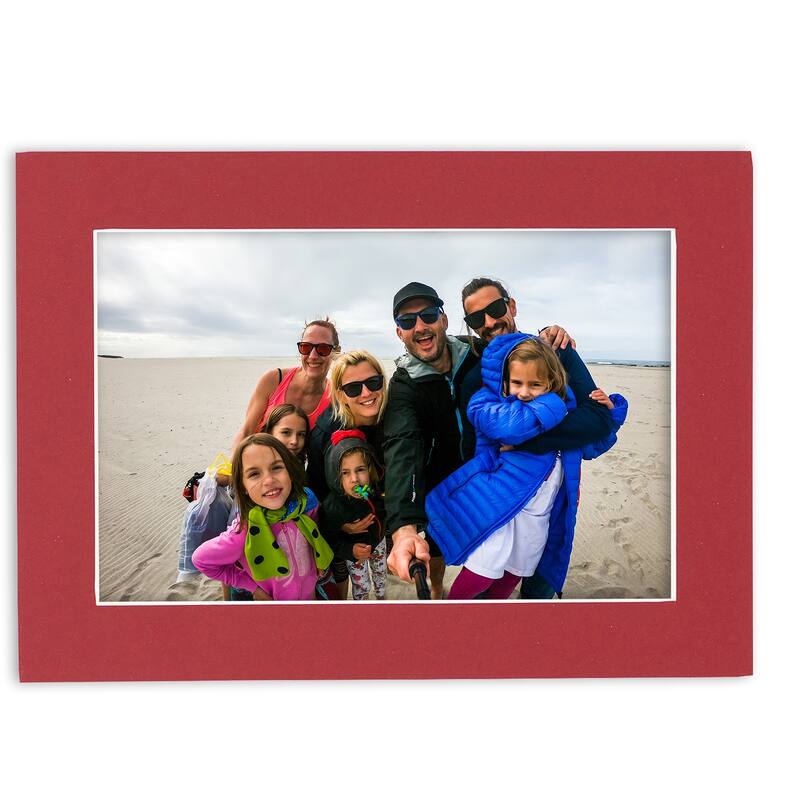 16x20 Mat for 8x10 Photo - Deep Red Matboard for Frames Measuring 16 x 20 Inches - To Display Art Measuring 8 x 10 Inches