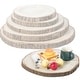 preview thumbnail 1 of 12, Barky Natural Wood Slabs Rustic Ornament Slice Tray Table Charger