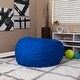 preview thumbnail 43 of 53, Oversized Refillable Bean Bag Chair for Kids and Adults Royal Blue