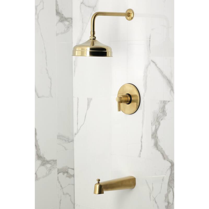 Kingston Brass KB633NDL NuvoFusion Tub and Shower Trim Package with