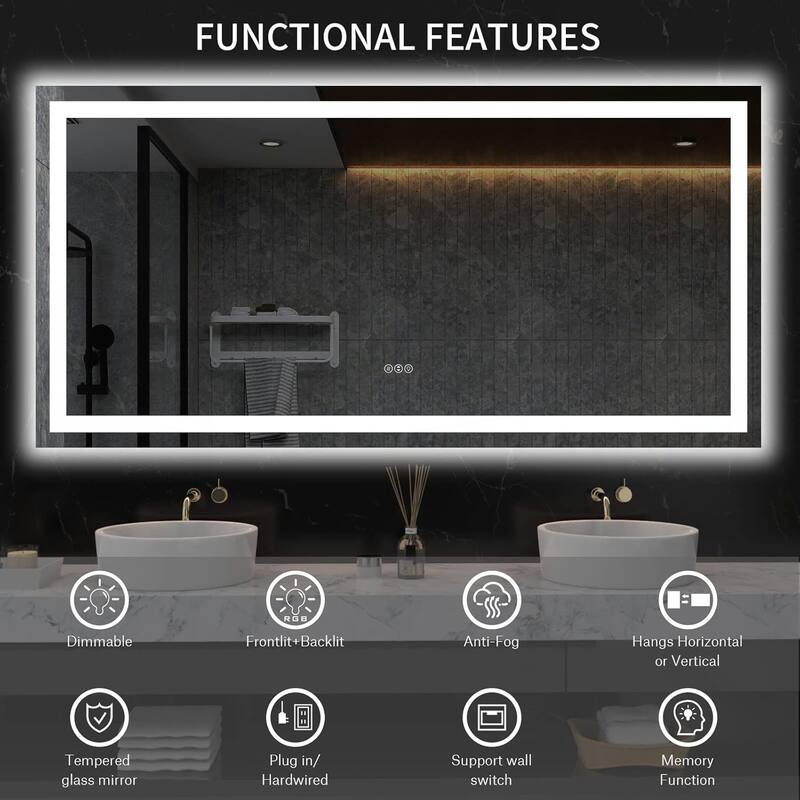 Waterproof Bathroom Vanity Mirror