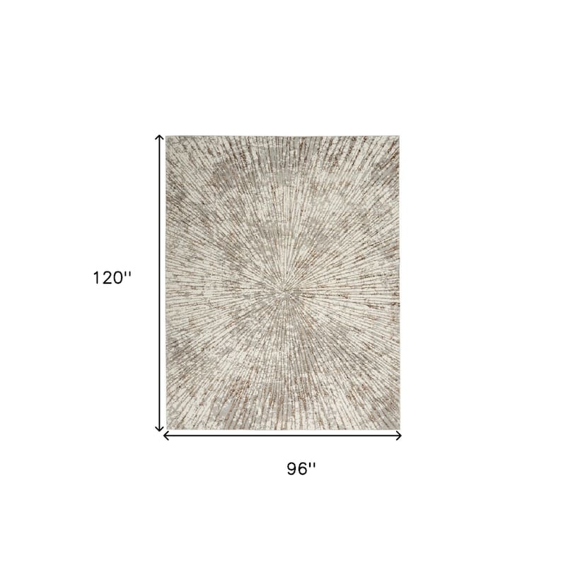 Ruci Power Loomed Abstract Modern Low Pile Area Rug By HomeRoots