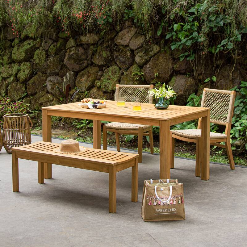 Cambridge Casual Helsi 4-Piece Outdoor Teak Dining Set