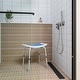preview thumbnail 9 of 7, Shower Chair, 6 Levels Height Adjustable, Safety Shower Stool with Non-Slip Seat Plate and Foot Pads, 400 LBS Weight Capacity
