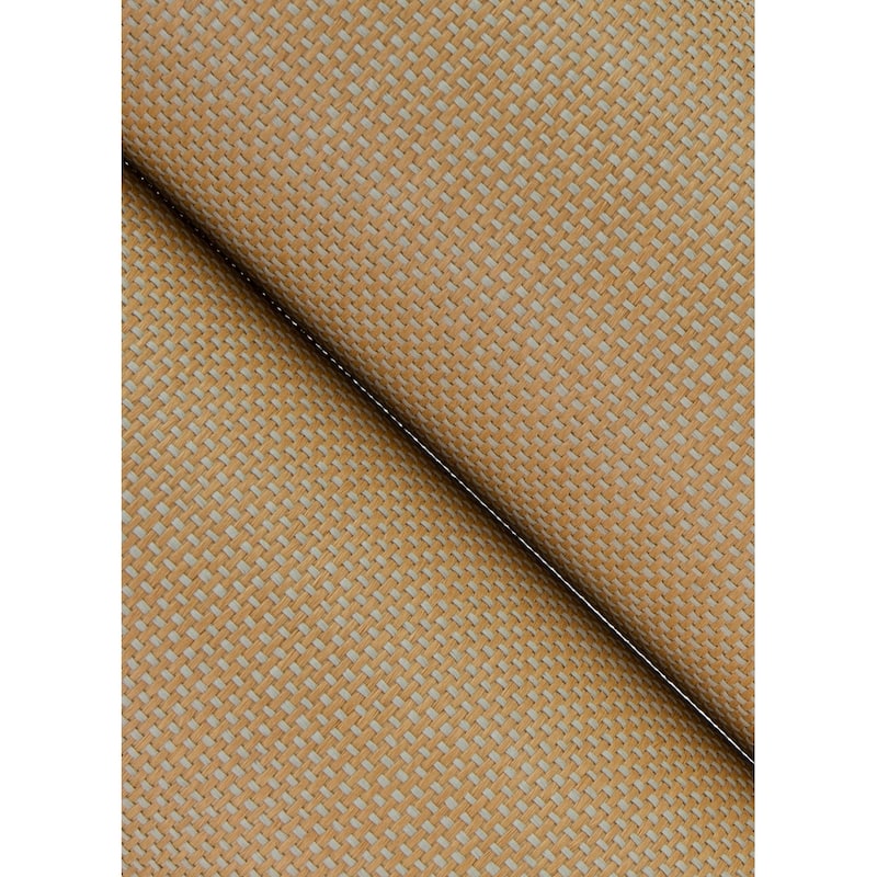 A-Street Prints Qiaohui Apricot Petite Weave Wallpaper