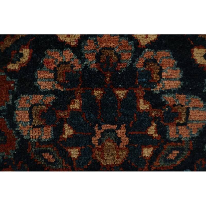 Hand Knotted Oriental 100% Wool Carpet Traditional Floral Oranges & Rust Lilian Area Rug - 11' 3'' X 8' 5''