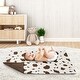 preview thumbnail 3 of 3, Sweet Jojo Designs Cow Print Girl Boy Gender Neutral Baby Receiving Security Swaddle Blanket Brown Vintage Animal Western Retro
