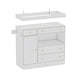preview thumbnail 17 of 15, Safe Baby Changing Table with Storage,Diaper Changing Station,Bathroom Cabinet,Holds 110 LBS