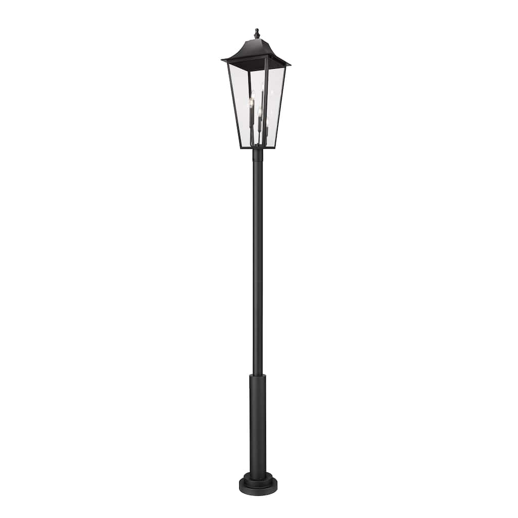 Gannon 5 Light Outdoor Post Mounted Fixture in Black