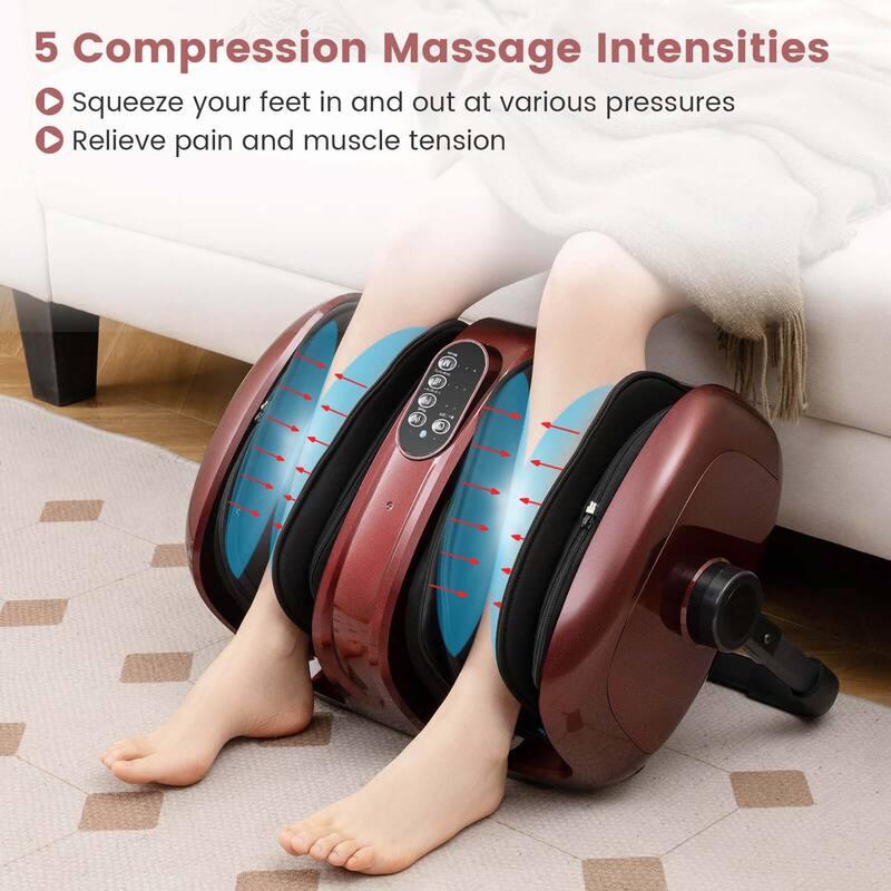 Costway Foot & Calf Massager Vibration Compression Electric Leg - See Details