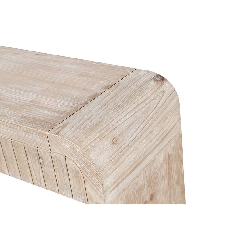 Wood Sofa Table Side Table, Crafted Console Table with Two Drawers, Entryway Accent Table with Hidden Handles