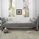 preview thumbnail 33 of 78, Eliza 82.5" Tufted Oversized Performance Fabric Chaise Lounge with Bolster Pillows