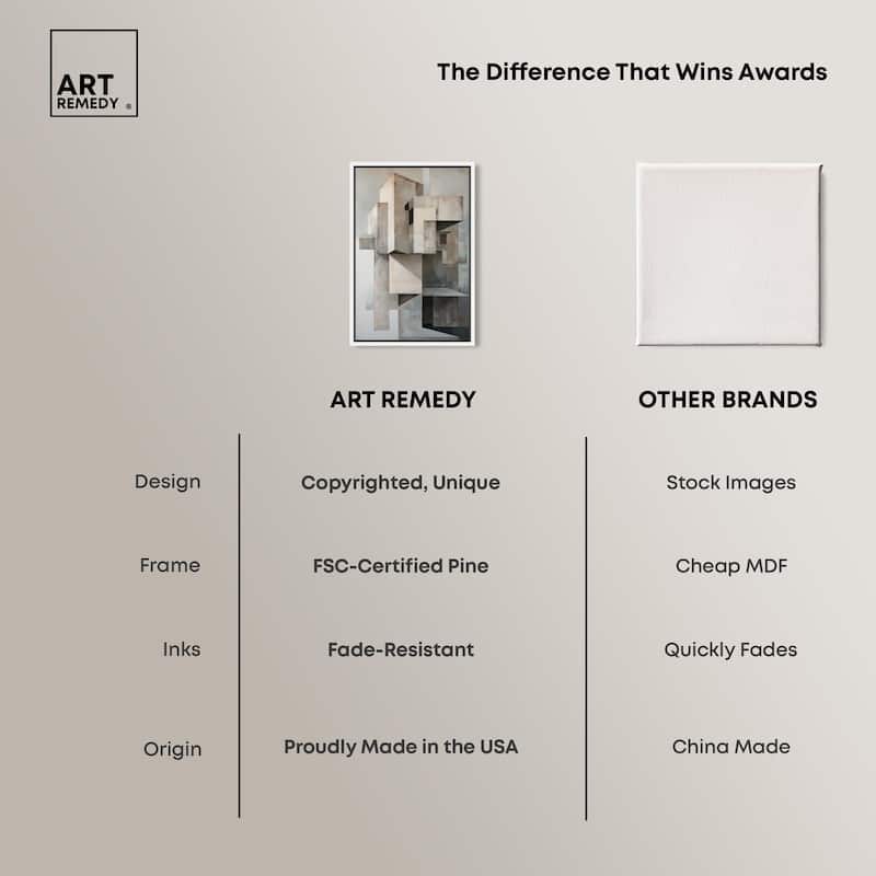 Grey Matrixy Canvas by Art Remedy