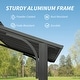 preview thumbnail 8 of 13, Domi Outdoor Living 8' x 5' Hardtop Aluminum Grill Gazebo with Side Shelves and Ceiling Hook